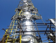 *** إنجاز فني جديد للشركة العامة لمصفاة حمص  تصنيع وتركيب وتشغيل البرج 10C3( برج تثبيت النفتا ) في الوحدة U10  
