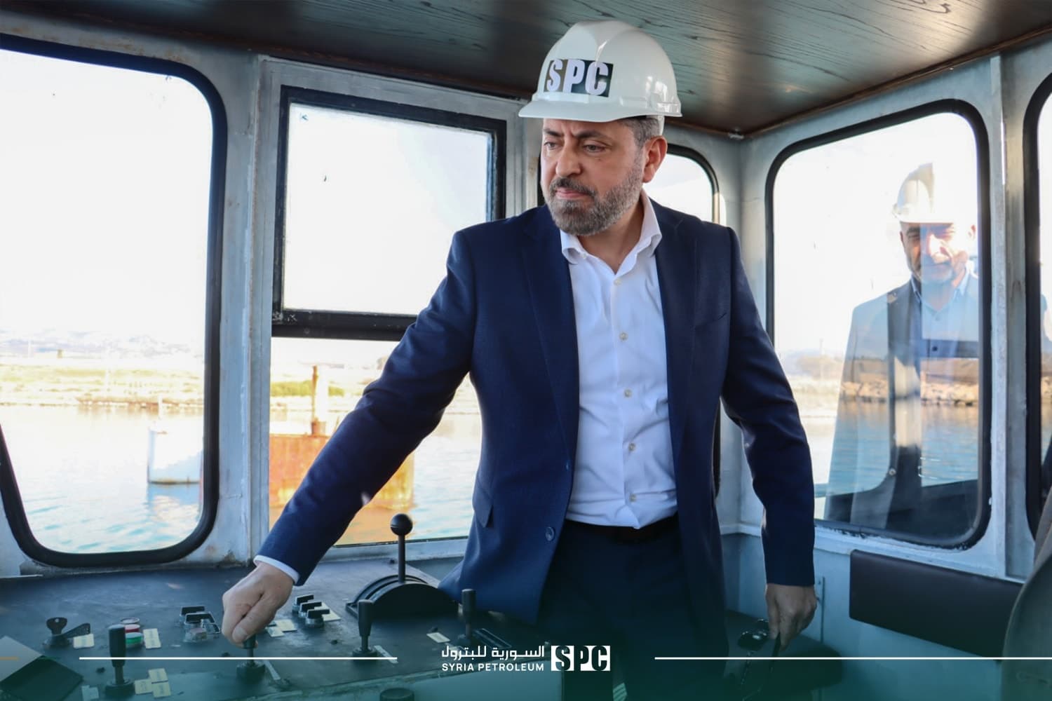 افتتاح الحفارة البحرية عمريت المتخصصة بأعمال الحفر وترحيل الرمل من الموانئ وعودتها إلى العمل في بانياس